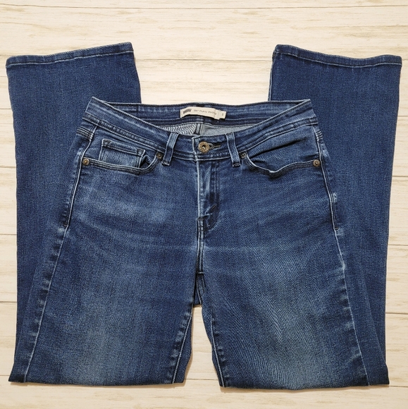 Levi's 529 Curvy Bootcut Jeans Dark Blue Wash Mid Rise Women's Size 8 Waist 29 - Picture 8 of 13
